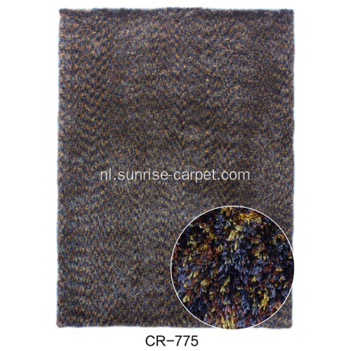 Microfiber Space Gekleurd Garen Tapijt Rug